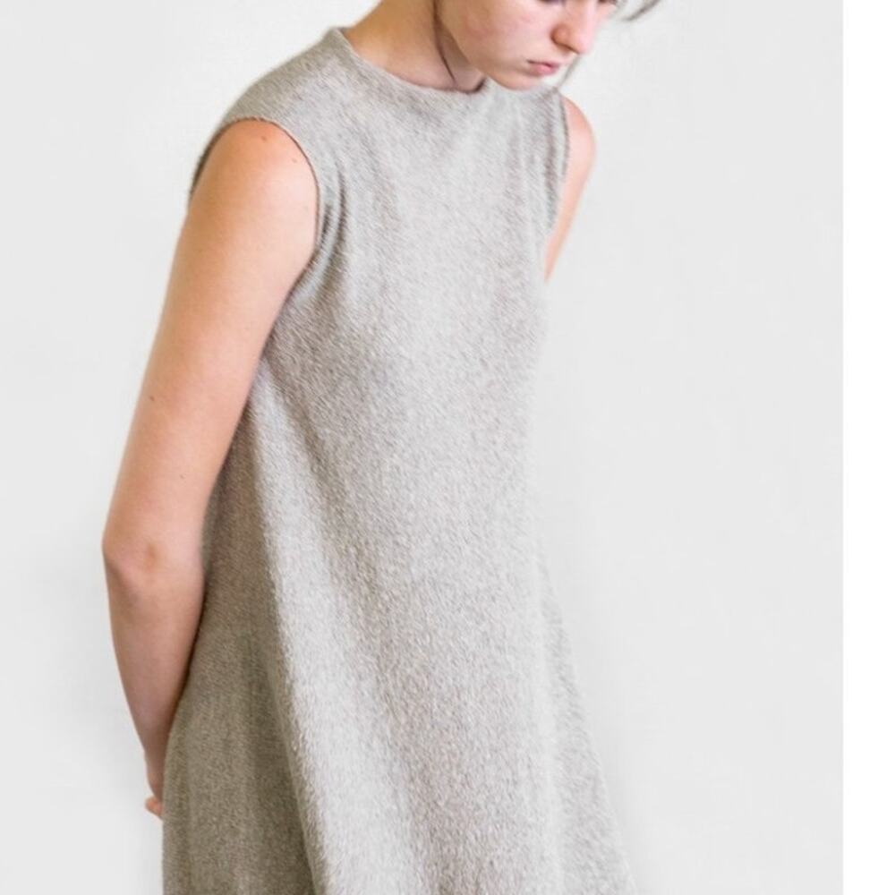 Lauren Manoogian Cotton Bouclé Shell Dress Size 1 Small Pumice Taupe NWT $530 - Picture 15 of 16